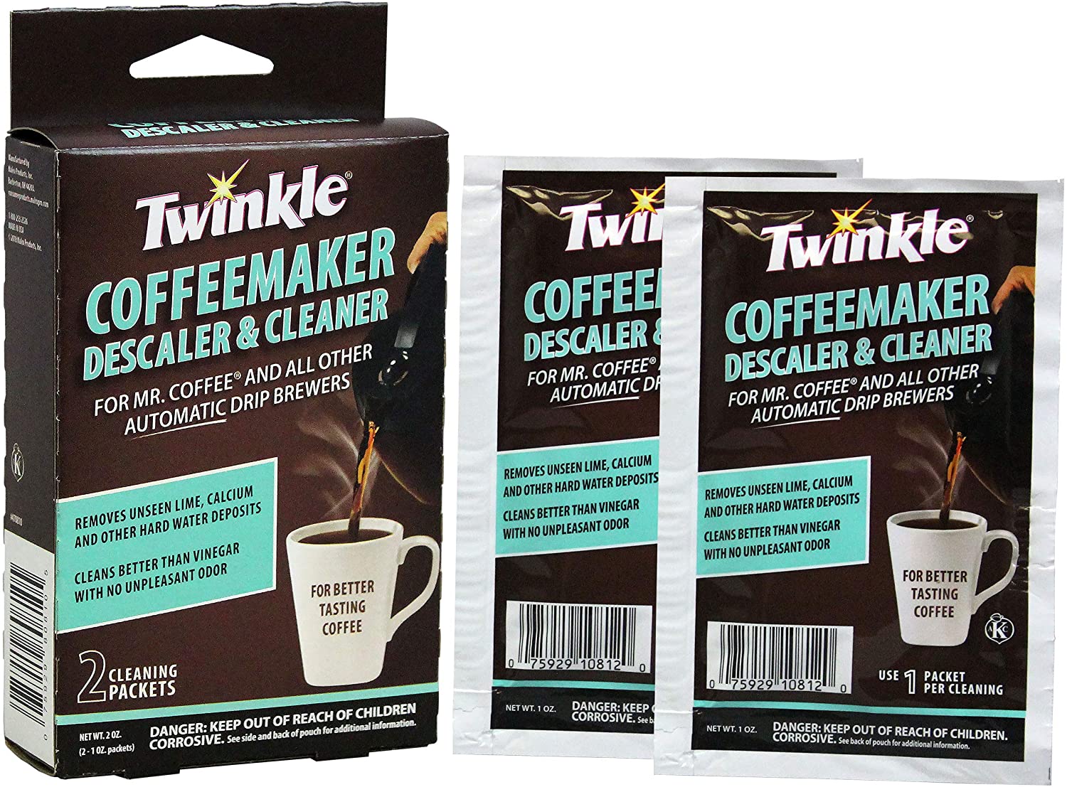 Mr. Coffee Coffeemaker Cleaner For All Automatic Drip Units, 2