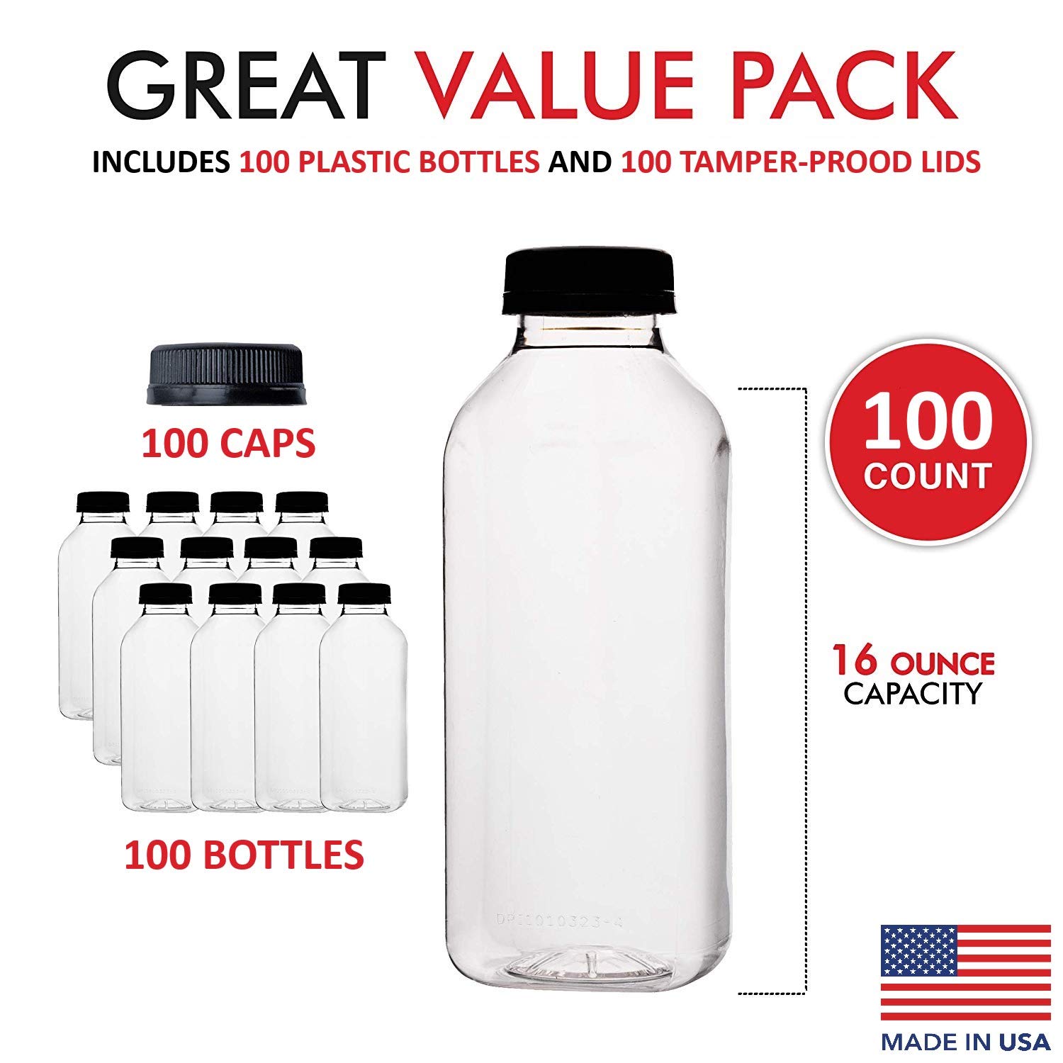 ten less plastic bottles